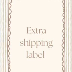 Extra Shipping Label